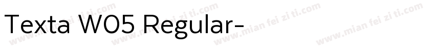 Texta W05 Regular字体转换